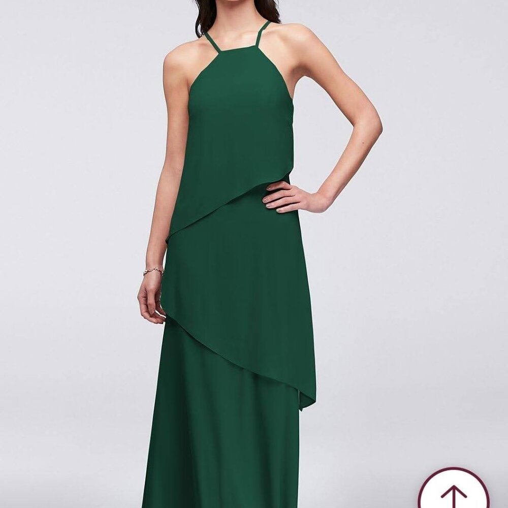 NEW WITH TAGS Tiered Davids Bridal Juniper Bridesmaid /Prom Dress